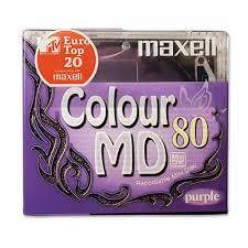 Minidisc Maxell MD80 COLOUR - purple