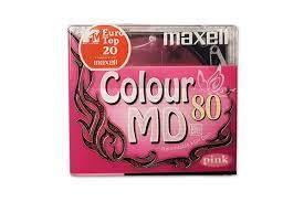 Minidisc Maxell MD80 COLOUR - pink