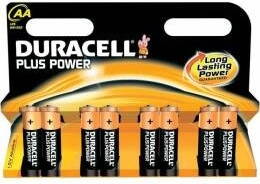 Alkalické baterie Duracell Plus Power AA 1,5V 8ks - cena za 8ks
