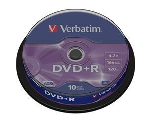 DVD+R Verbatim 10cake 4,7GB 16x 43498