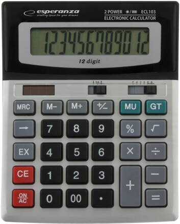 Kalkulačka Esperanza ECL103 EULER dvanáctimístná