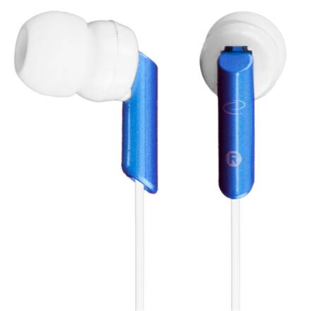 Sluchátka do uší - špunty, Esperanza EH129, bílo-modrá