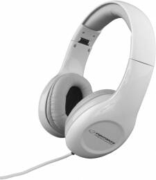 Stereo sluchátka Esperanza EH138W SOUL bílá, ovládání hlasitosti, skládací