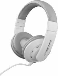 Stereo sluchátka Esperanza EH144W CORAL bílá, ovládání hlasitosti