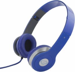 Stereo sluchátka Esperanza EH145B TECHNO modrá, ovládání hlasitosti
