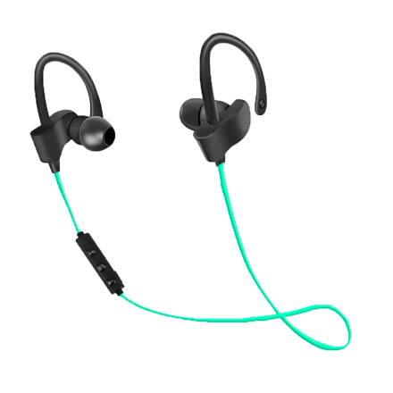 Bluetooth magnetická sluchátka Esperanza SPORT EH188G - černo-zelená