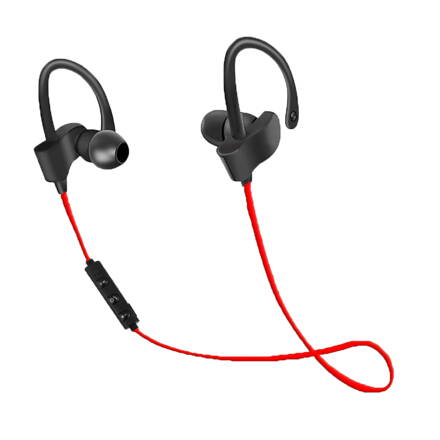 Bluetooth magnetická sluchátka Esperanza SPORT EH188R - černo-červená
