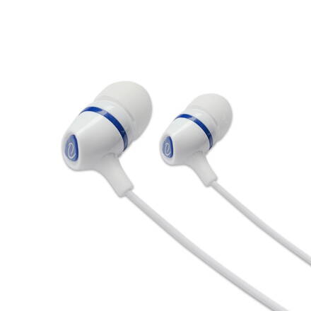 Sluchátka do uší - špunty s mikrofonem Esperanza EH191WB - bílo-modré