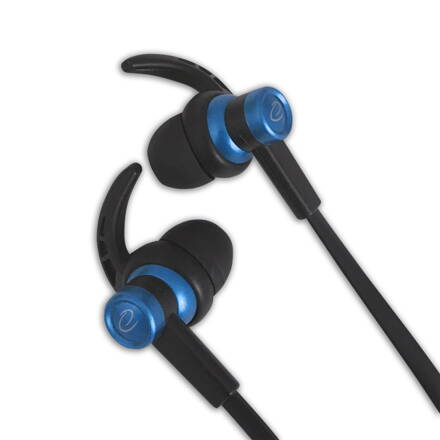 Sluchátka do uší - špunty s mikrofonem Esperanza EH201KB - černo-modrá