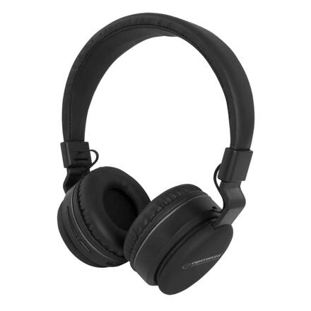 Bezdrátová sluchátka s mikrofonem EH218 Esperanza BARD Bluetooth 5.0, černá