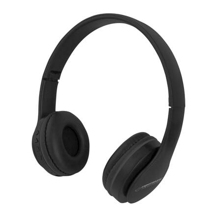 Bezdrátová sluchátka s mikrofonem EH222K Esperanza BANJO Bluetooth 5.0, černá