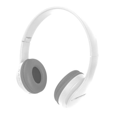 Bezdrátová sluchátka s mikrofonem EH222W Esperanza BANJO Bluetooth 5.0, bílá