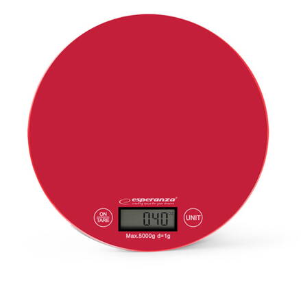 Kuchyňská váha Esperanza digitální EKS003R MANGO - červená