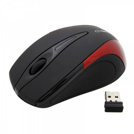 Bezdrátová optická myš Esperanza EM101R ANTARES 800 DPI, 2.4GHz, USB, červená