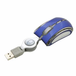 Optická myš Esperanza CELANEO EM109B 800 DPI, USB, modrá, navíjecí kabel