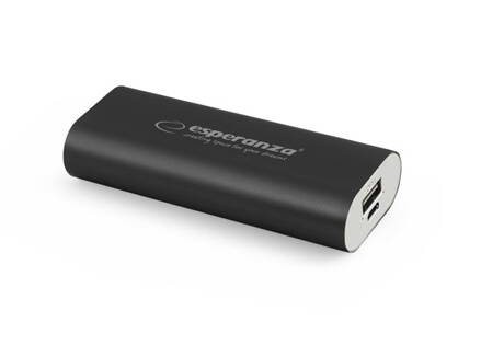 Power Bank Esperanza HADRON EMP105K Li-ion, 5V, 4400mAh 1xkonektor, černý