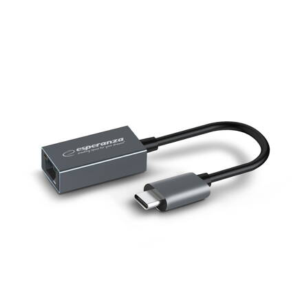 GIGABIT ETHERNET 1000 MBPS ADAPTER USB C-RJ45 Esperanza ENA102