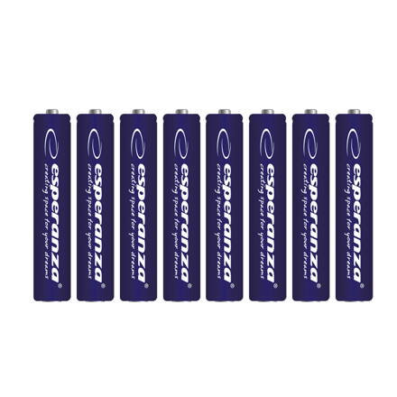 Alkalické baterie Esperanza EBZ104 AAA 1,5V - cena za 8ks baterií