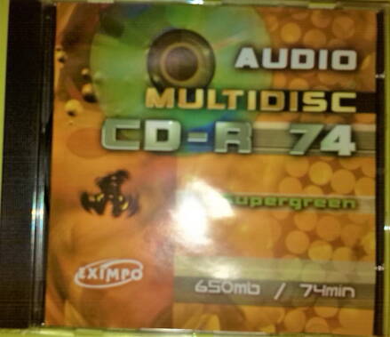 CD-R AUDIO MULTIDISC 650mb 74min jewel box Supergreen