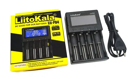 Nabíječka baterií LCD Liitokala Lii-PD4 18650 3.7V 18350 26650 18350 NiMH