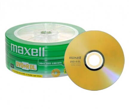 DVD+R MAXELL DL  8,5GB 8x 25 bulk