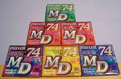 Minidisc Maxell 74 COLOR - žlutý