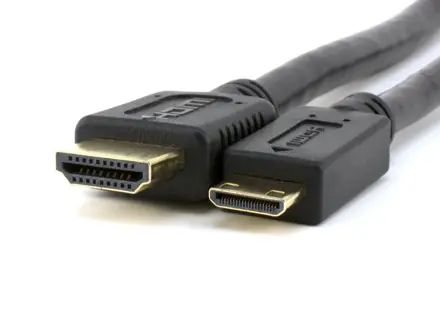 HDMI M- HDMI (mini) M, HDMI HIGH SPEED with ETHERNET, 2m, černý