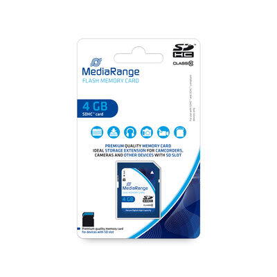 Secure Digital Card 4GB Mediarange Class 10 MR961