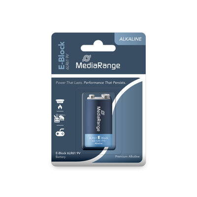 Baterie alkalická 9V LR22  Mediarange MRBAT107