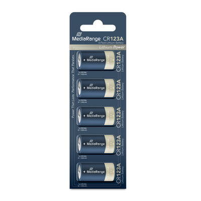 Lithiové baterie CR123 3V Mediarange - cena za 1ks baterie MRBAT150