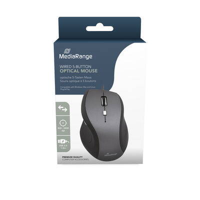 Optická myš Mediarange MROS202 USB 2.0, 5tlačítek