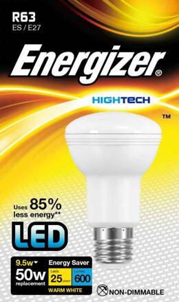 ENERGIZER LED REFLEKTOR 9,5W ( EQ 50W ) E27, S9015, TEPLÁ BÍLÁ