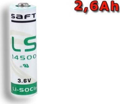 SAFT LS 14500 STD lithiový článek 3.6V, 2600mAh