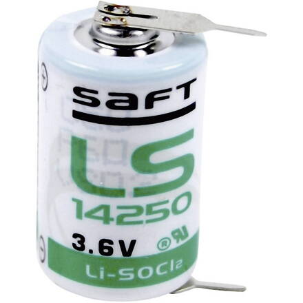 Saft LS 14250 2PF speciální typ baterie 1/2 AA pájecí kolíky ve tvaru U lithiová 3.6 V 1200 mAh