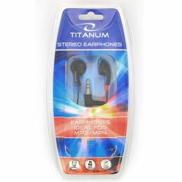 Sluchátka do uší - pecky, Titanum TH102, černá