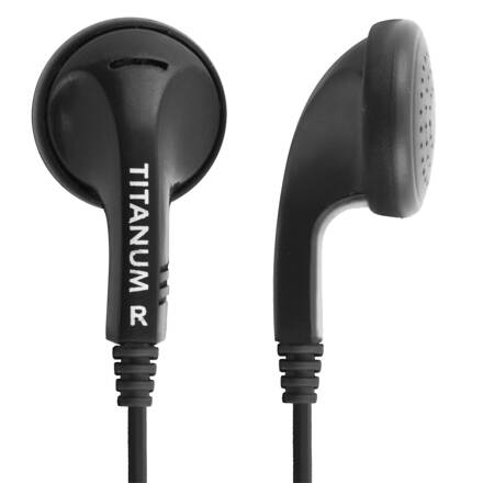 Sluchátka do uší - pecky, Titanum TH108K, černá