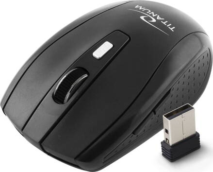Bezdrátová optická myš Titanum SNAPPER TM105K 1600 DPI, 2.4GHz, USB, černá