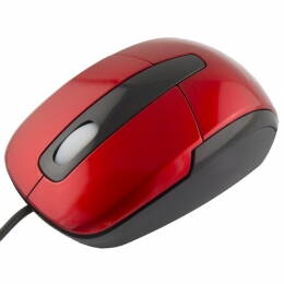 Optická myš TITANUM BARRACUDA TM108R 1000 DPI, USB, červená