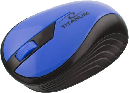 Bezdrátová optická myš Titanum RAINBOW TM114B 1000 DPI, 2.4GHz, USB, modrá