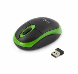 Bezdrátová optická myš Esperanza TM116G VULTURE 1000 DPI, 2.4GHz, USB, zelená