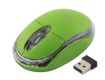 Bezdrátová optická myš Esperanza TM120G CONDOR 1000 DPI, 2.4GHz, USB, zelená
