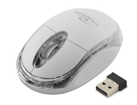 Bezdrátová optická myš Esperanza TM120W CONDOR 1000 DPI, 2.4GHz, USB, bílá