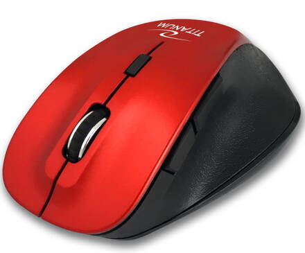 Bluetooth bezdrátová myš 6D Titanum FORNAX TM122R - červená