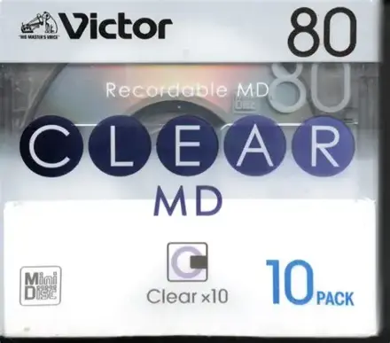 Minidisc Victor JVC 80 - 10-pack