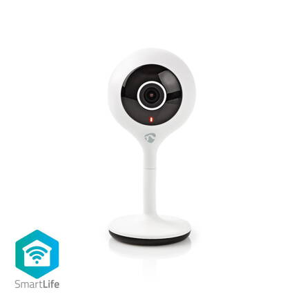 SmartLife Vnitřní Kamera NEDIS Wi-Fi | HD 720p | Cloud / Micro SD | Noční vidění | Android™ / IOS | Bílá