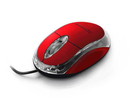 Optická myš Extreme XM102R CAMILLE 3D, USB, 1000 DPI, červená