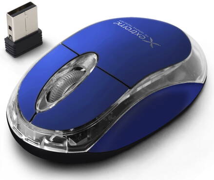 Bezdrátová optická myš Extreme XM105B HARRIER 3D 1000 DPI, 2.4GHz, USB, modrá