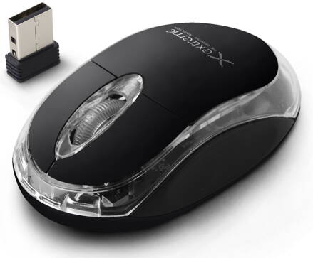Bezdrátová optická myš Extreme XM105K HARRIER 3D 1000 DPI, 2.4GHz, USB, černá