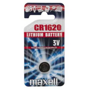 Baterie lithiová, knoflíková, CR1620, 3V, Maxell, blistr, 1-pack