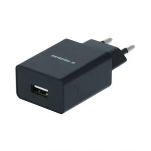 Síťový adaptér SWISSTEN 5W, 1 port, USB-A, kabel Lightning Mfi, Smart IC